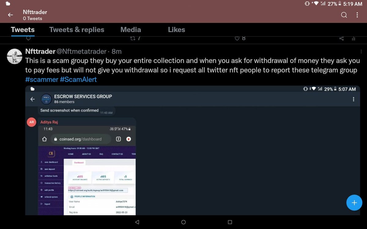 Nftmetatrader's tweet photo. @SkurpySocial Scammm https://t.co/xV5D0RWhVy