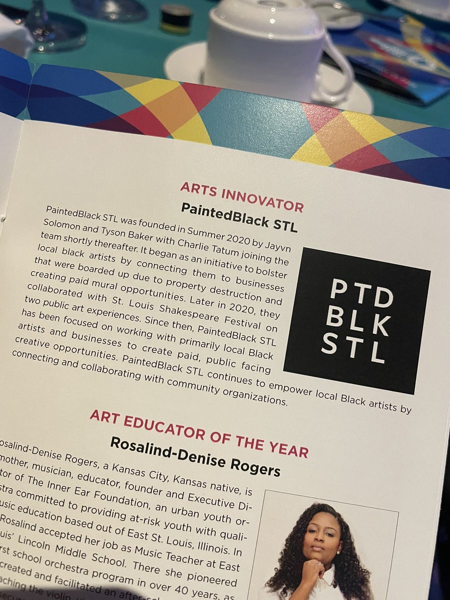 SarahB_PNC's tweet photo. Congratulations to @stl_black for receiving the Arts Innovator Award at tonight’s @ArtEdStl Art Awards! https://t.co/2fbrxjUoUt