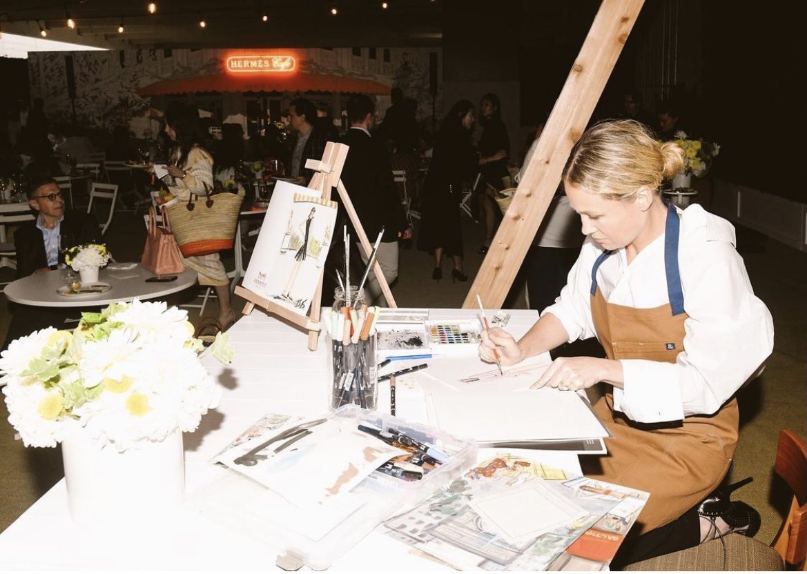 Behind the scenes working with <a href="/Hermes_Paris/">Hermès</a> a few weeks ago ✍️