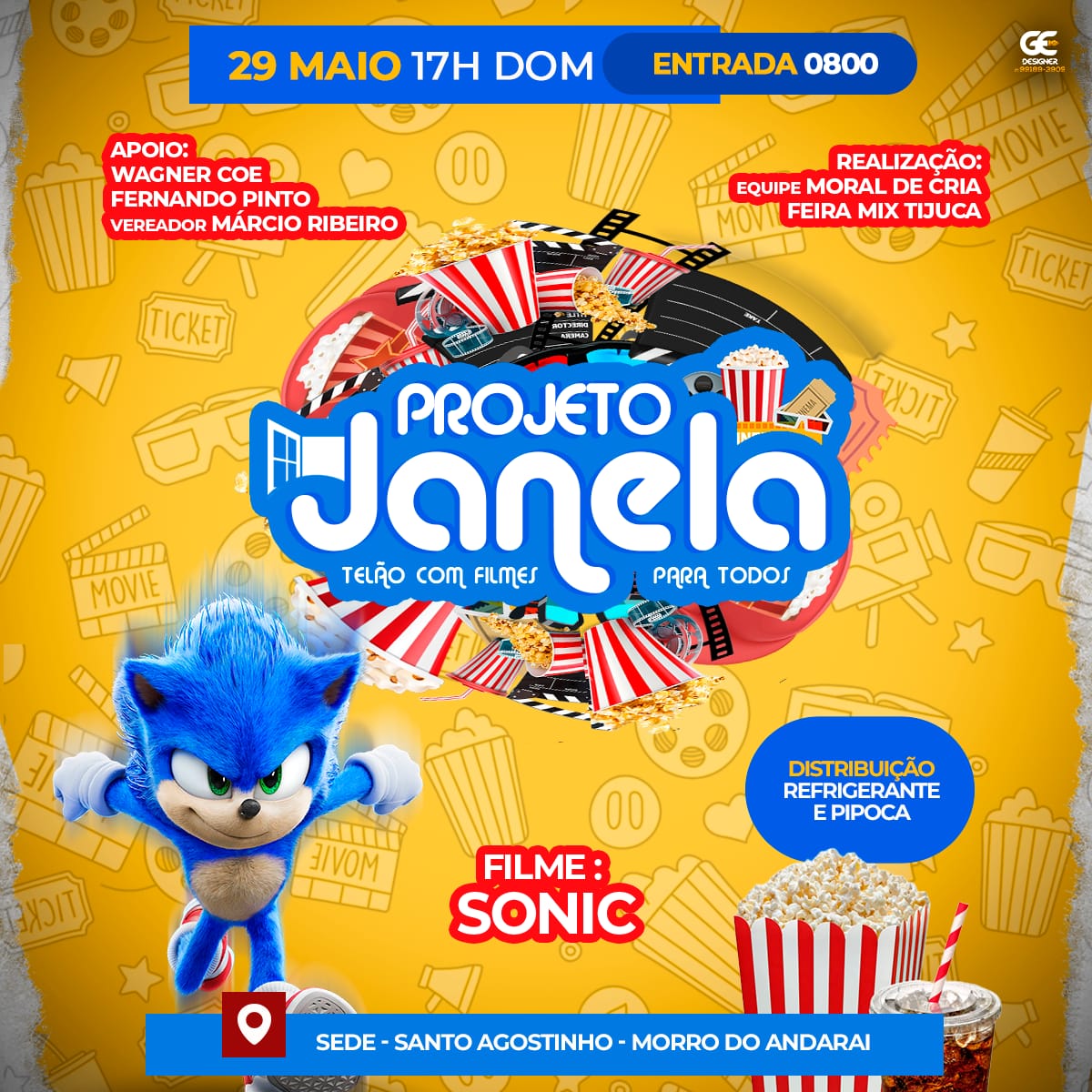 MoralDeCria's tweet photo. Venho aqui convidar vcs pra mais um #CinemaNaFavela com a equipe #MoralDeCria ✌🏾📽️🍿
PRÓXIMO DOMINGO NA SEDE DO ANDARAÍ.. LEVEM SUAS CRIANÇAS PRA MAIS UM DIA DE DIVERSÃO 🥳🥳 https://t.co/qQVCrd8bGD