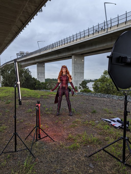 BTS of my Scarlet Witch shoot dropping soon &hearts;️ https://t.co/sniTCCOY1A