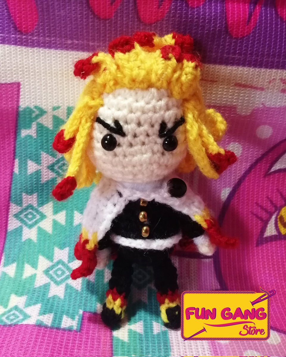 FunGangStore's tweet photo. Rengoku🔥

#amigurumi #amigurumis #crochet #handmade #hechoamano #tejido #amigurumianime #animeamigurumi #art #fanart #arte  #DemonSlayer #kimetsunoyaiba #kimetsunoyaibafanart #demonslayerfanart #anime #manga #animeandmanga #animeymanga #rengoku #crochetkeychain #rengokukyojuro https://t.co/QYY9ngcyMA