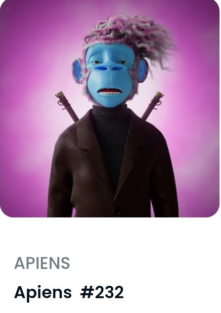 darcydonavan's tweet photo. I love my new @TheApiens #NFTs.

This is such a great community and I love the #Roadmap and #Utilities that they offer. https://t.co/qlUYFBubRl