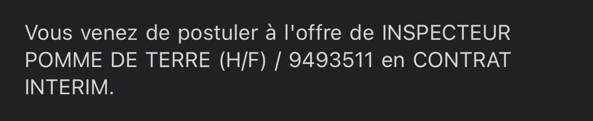 V2757240's tweet photo. J’en reviens toujours pas de m’être fait refuser à ce poste https://t.co/J2GCH3Ysev