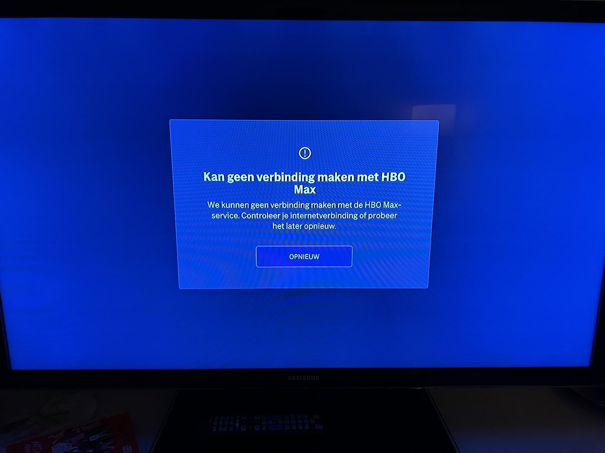 BobHessel's tweet photo. @hbomaxnl deze melding begint me te irriteren. @disneyplus en @netflix streamen perfect op mijn #AppleTV maar bij jullie kan ik geen aflevering #GoT kijken zonder 5-6 van deze meldingen. https://t.co/rwJnLXUA16