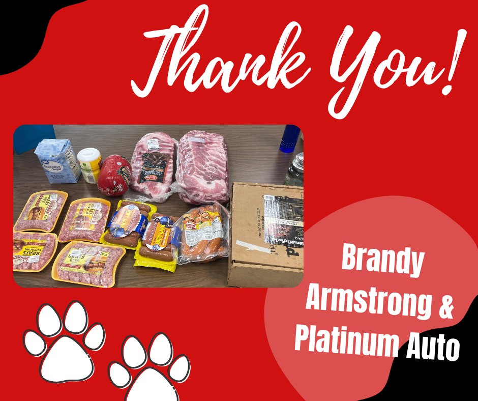 Thank you to Brandy Armstrong and Platinum Auto for the donations for fun day tomorrow!! #WeAreYMS