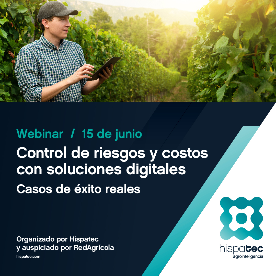 redagricola's tweet photo. Regístrate Gratis al Webinar "Control de riesgos y costos" organizado por Hispatec Agrointeligencia https://t.co/G6HP6pl59b
¿Cuándo? 15 junio - 10:00 am (Perú) / 11:00 am (Chile)
#Webinar #ControlDeCostos #ControlRiesgos #Hispatec #Redagricola https://t.co/cxWarw1VyY