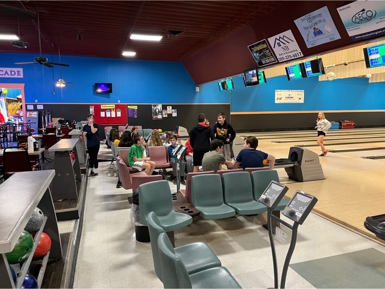 7th graders had a great time at the bowling alley today!