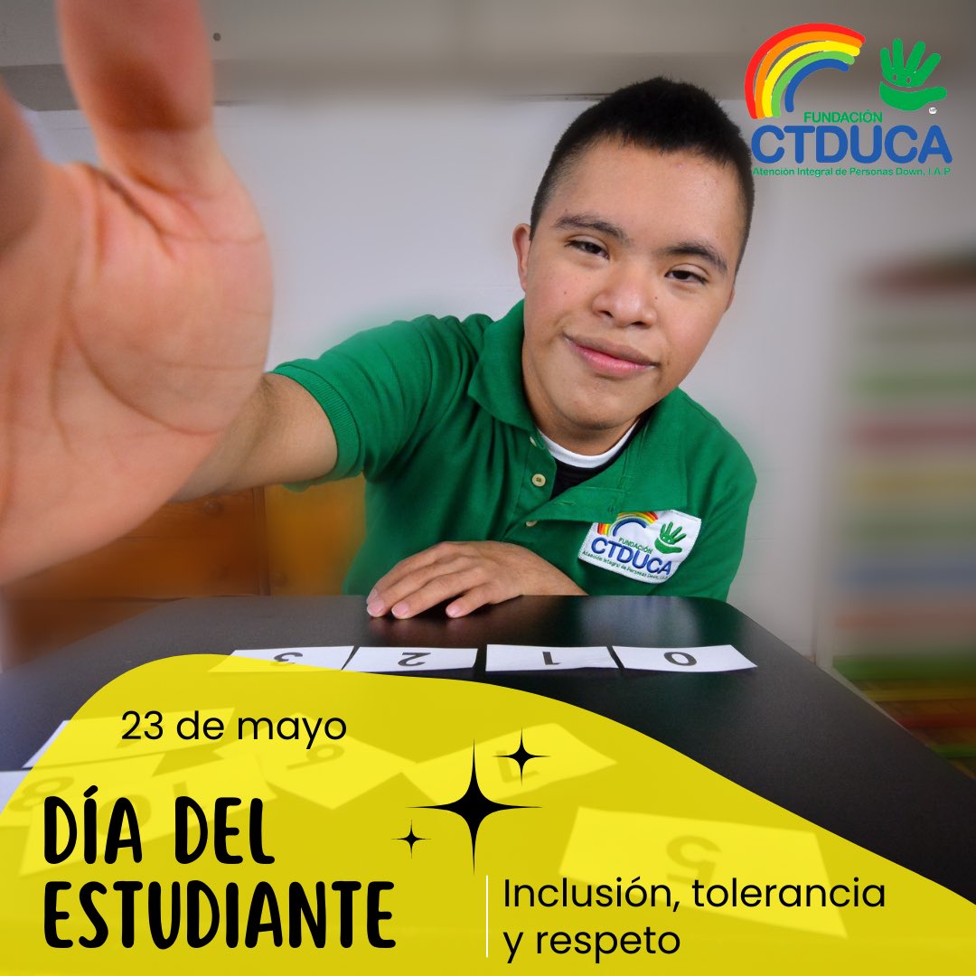 ctduca_iap's tweet photo. La educación no cambia al mundo, cambia a las personas que van a cambiar al mundo.
¡Feliz día del estudiante!
#estudiante #CTDUCA #SíndromedeDown https://t.co/Es8SKLtR53