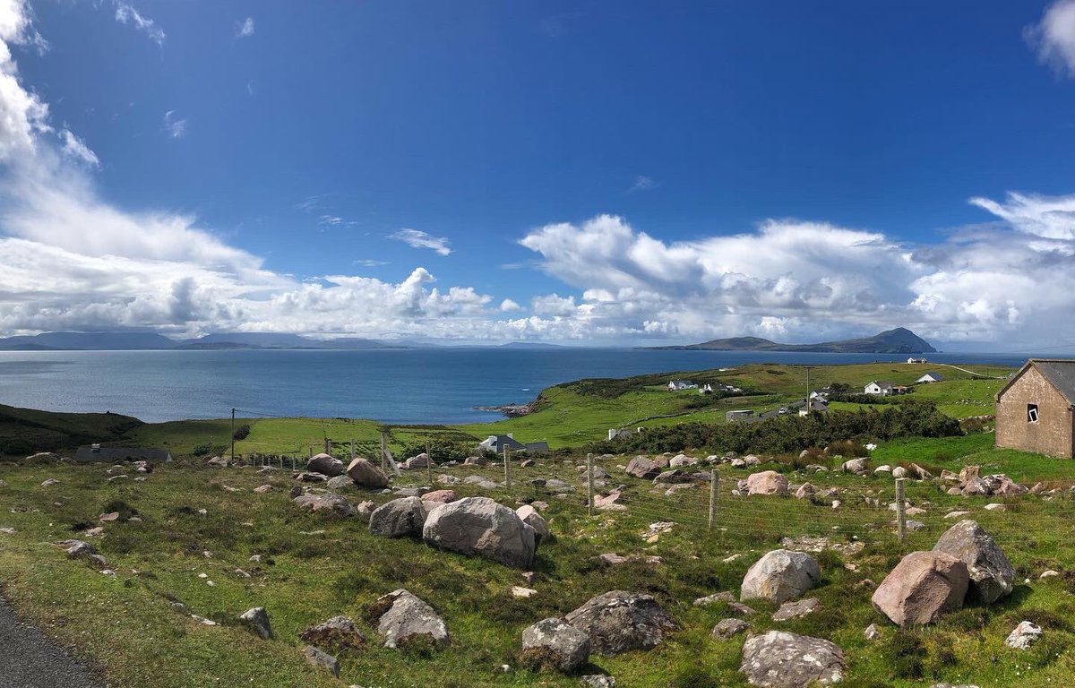 PMcIBuildServ's tweet image. Can’t complain about today’s #buildingsurvey work location! #heritage #vernacular #irish #cottage #achill #WildAtlanticWay