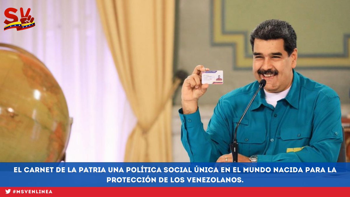 MSVEnLinea's tweet photo. #ÚLTIMAHORA || Inicia la entrega de Mención Premio a las personas que se destacaron en Redes sociales (Twitter) a través del Sistema @CarnetDLaPatria durante la semana comprendida entre el #16May al #22May 2022. 

@MSVEnContacto #TuiteroPatria #23May #PuebloYGobiernoActivos https://t.co/74nPLTKevr