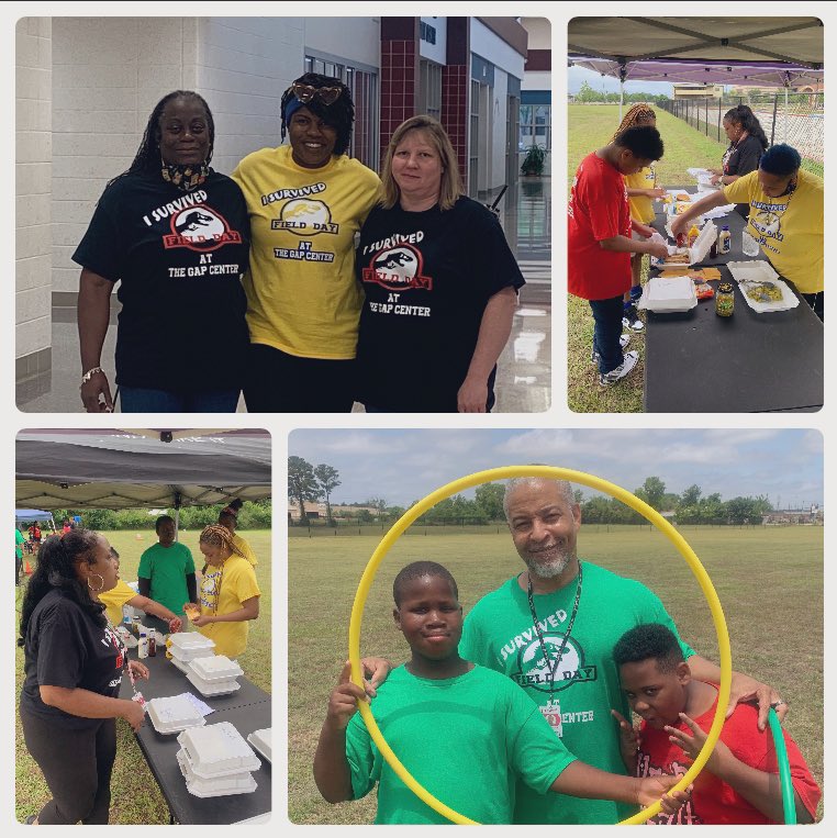 HistoryStrong's tweet photo. #TeamGAP’s 1st EVER field day was a complete SUCCESS!! Mr. Melvin grilled, there were games, & just an overall good time! We survived FIELD DAY @ The GAP Center (Check out the shirts ☺️). https://t.co/eITt3oxmx7
