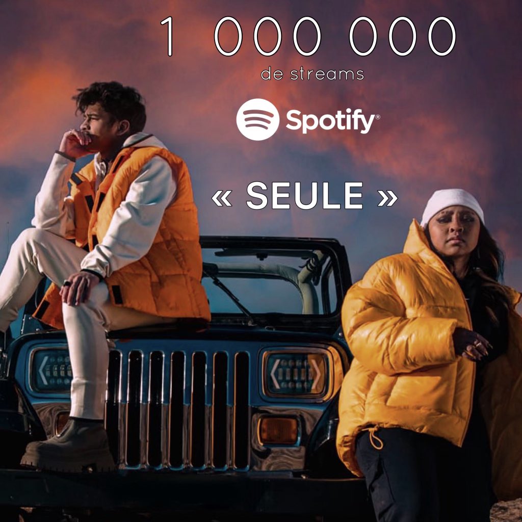 soa_off's tweet photo. 1M streams @spotifyfrance 

@Joandcolabel 
#seule #soa #Eurovision2022  #eurovision https://t.co/JWnpEgm8OM