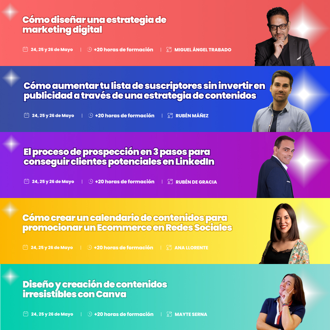 EvaFanjul's tweet photo. 📢Te invito GRATIS al mayor evento online de Marketing Digital #TerritorioDSM 

3 días,+ 20h de formación en directo y 47 ponencias 🚀

✏️ 24, 25 y 26 de mayo

Puedes reservar tu plaza gratis pinchando en este enlace ⬇️

https://t.co/KS4CRkKCNF https://t.co/5d5hRmcKev