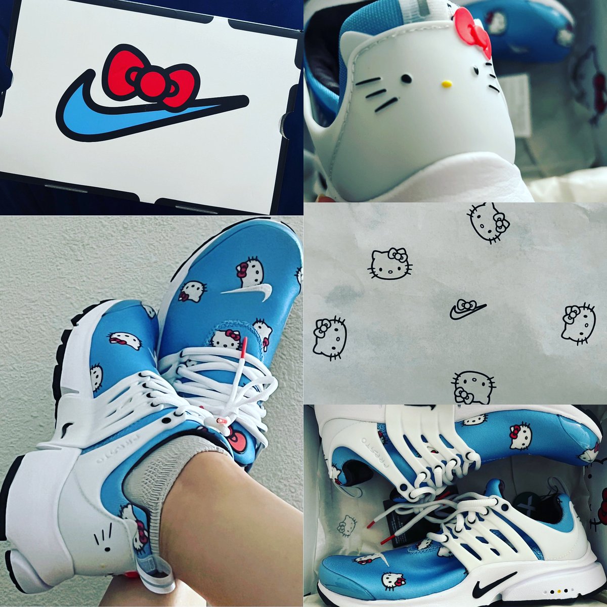 NerdmaidSMG's tweet photo. Thanks to @gerritzen for the coolest trainers in all the lands!!! I played my first competitive game of tennis a couple of weeks ago and he got me these as a treat.
#Spoiled #nike #hellokitty #hellokittyxnike https://t.co/0FDoHqszZI