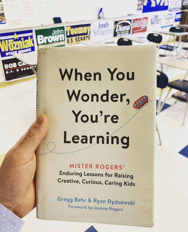 This book by @greggbehr and @RyanRydzewski is outstanding. It constantly informs and inspires my parenting, my teaching, and the way I approach relationships with all my neighbors. I love it. Happy #143DayinPA! @wqed @WQEDEDU #WhenYouWonder