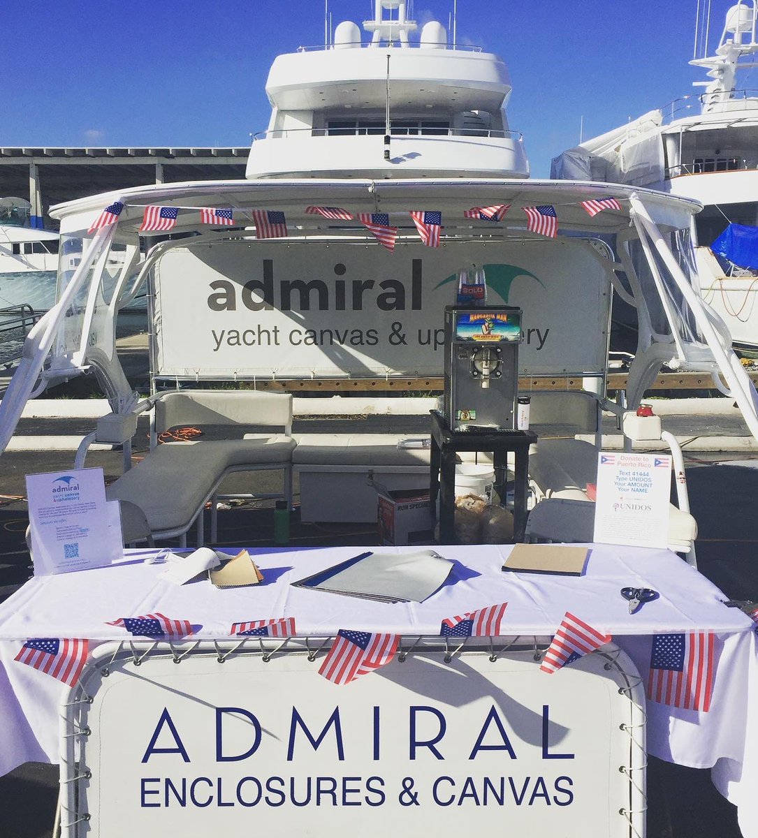 AdmiralCanvas's tweet photo. So happy the @TritonNews expo is back! We enjoyed connecting with you all,over the years!! See you this Wednesday! #happyyachting #madeinflorida #yacht #YachtLife #yachtlifestyle https://t.co/pIzVlhTTLk