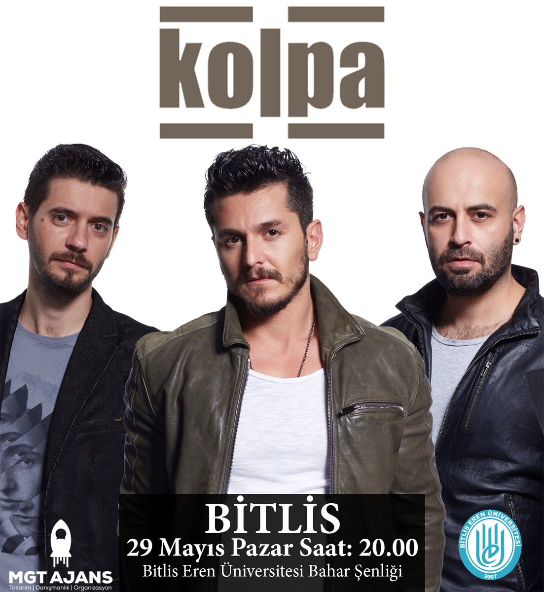Türk rock müziğinin sevilen grubu Kolpa 29 Mayıs Pazar günü MGT Ajans organizasyonuyla Bitlis Eren Üniversitesi Bahar Şenliği sahnesinde!

📆 29 Mayıs 2022 Pazar
📍Bitlis Eren Üniversitesi Stadyum
🕗 20.00

#MGTAjans #Beü #Bitlis #BitlisErenÜniversitesi #BaharŞenliği #Kolpa