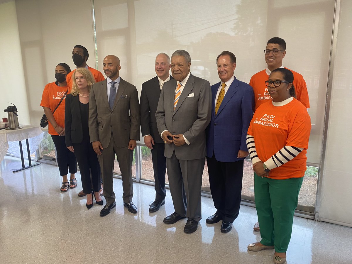 FultonCountyGeorgia (@fultoninfo) on Twitter photo Today <a href="/ChairRobbPitts/">Robb Pitts</a> joined executives from <a href="/comcast/">Comcast</a> @ATTPolicyGA <a href="/GoodwillNG/">GoodwillNG</a> to launch the Fulton County Digital Ambassador program, aiming to close the digital divide & expand equity & opportunity with FREE internet service for qualifying residents. #BroadbandForAll Today <a href="/ChairRobbPitts/">Robb Pitts</a> joined executives from <a href="/comcast/">Comcast</a> @ATTPolicyGA <a href="/GoodwillNG/">GoodwillNG</a> to launch the Fulton County Digital Ambassador program, aiming to close the digital divide & expand equity & opportunity with FREE internet service for qualifying residents. #BroadbandForAll