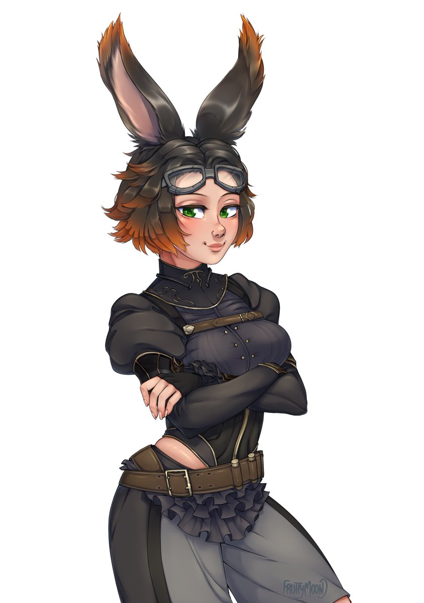 MoonFruity's tweet photo. Commission for @ItsMyHeroZero
I loved working on her, she has such a cool design! 🐰💙
#commissionsopen #FFXIV #FFXIVART #Viera https://t.co/6lLVpRxyJZ