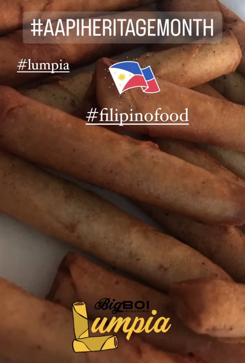 Happy #Filipino Food Monday! I hope your week is as good as this #Lumpia was 😋

#AAPIHeritageMonth #AAPIHM #filipinofood #masarap #AAPI #pinoypride #AAPIMonth #asianamericanpacificislanderheritagemonth