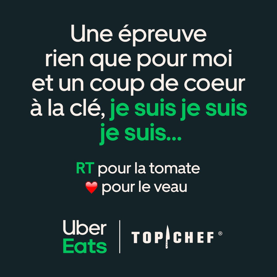 ubereats_fr's tweet photo. Vous avez bien suivi #TopChef ? C'est le moment de le prouver.

20 codes promo de 20€ à gagner parmi les bonnes réponses.
Tirage au sort le 25/05 à 15h. https://t.co/yTTDLhWE5y