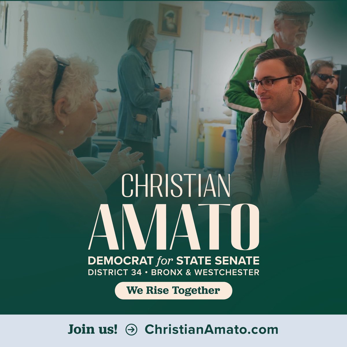 (1/6) I’m incredibly proud to be running in the community where I’ve lived my entire life, the newly drawn 34th State Senate District ― to keep our Democratic majority and fight for The Bronx &amp; Westchester.