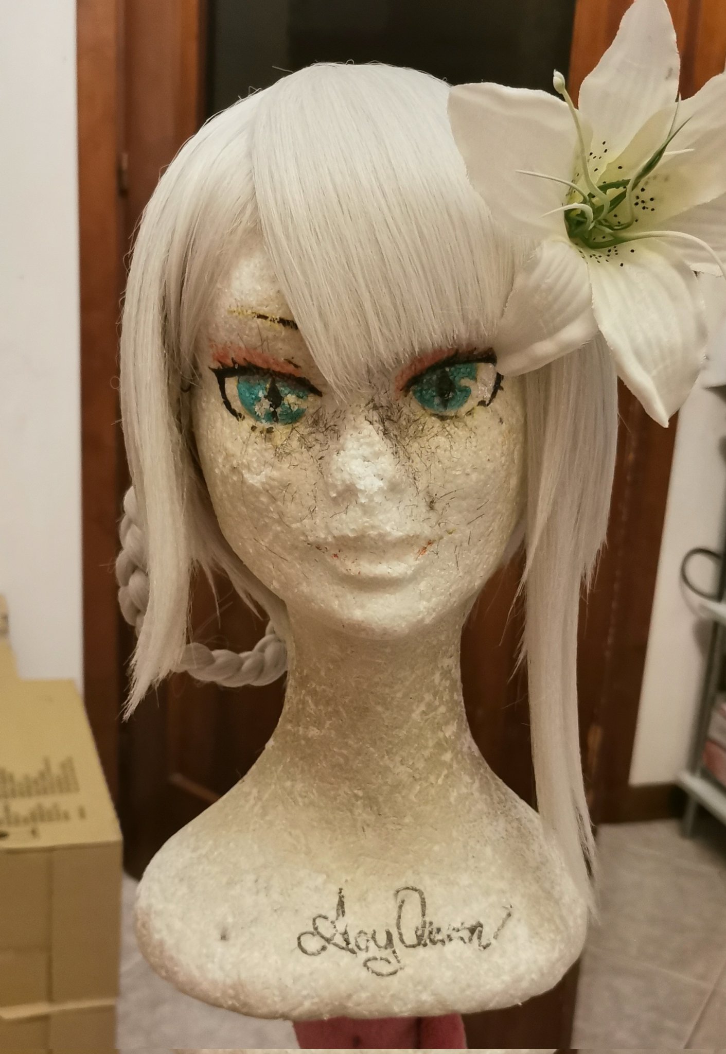 AoyQueen on Twitter "Kaine wig styling is done! 💜💜💜 https//t.co/WlrB8tUBQb" / Twitter