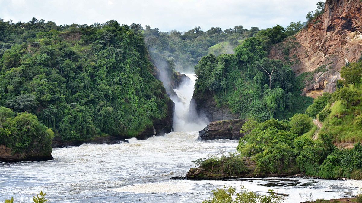 VirginTourism's tweet photo. Every waterfall is a bit intimidating with is raw power, but while many are beautiful, perhaps the world's most awesome, even frightening, is Uganda's Murchison Falls, tearing down though the forest as if splitting the world in two and bringing an apocalyptic flood. https://t.co/ol8KYPmS2v