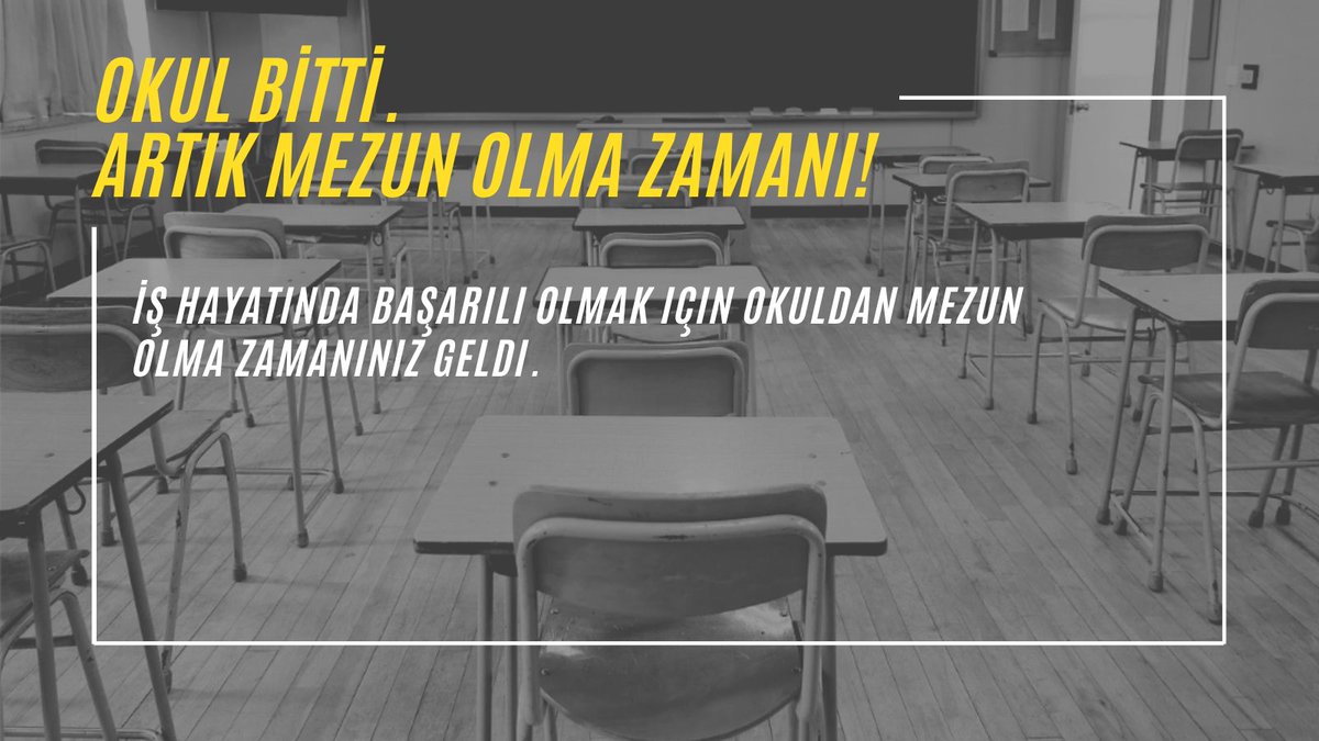 MertSusur's tweet photo. Ömrümüzün büyük bir kısmı okulda geçiyor, iş hayatına girdiğimizde de okulda kazandığımız alışkanlıkları sürdürmeye devam ediyoruz. Peki artık mezun olma vakti gelmedi mi?
https://t.co/XjEWslqRp8 https://t.co/HdDFWmrpqx