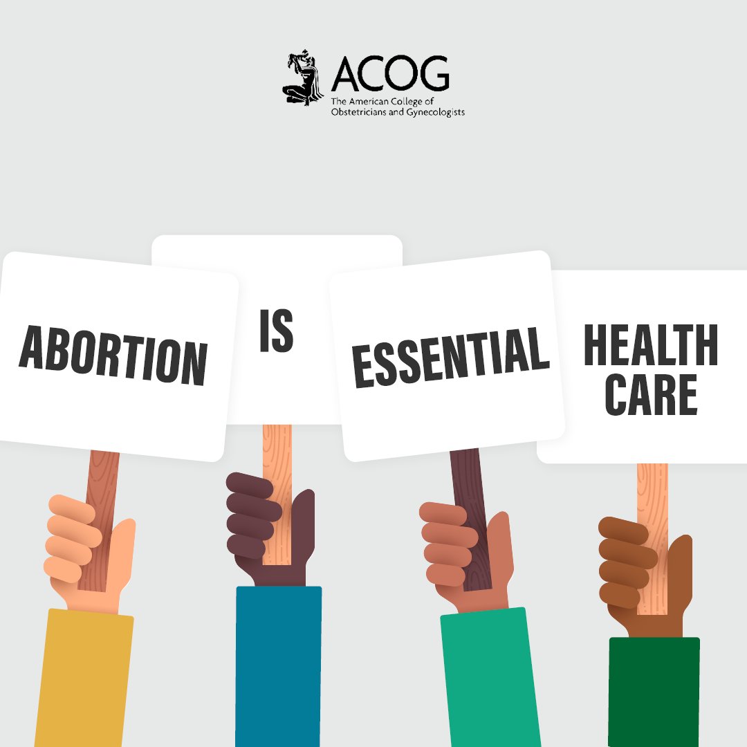 Today, amid the current reproductive health crisis, we have strengthened our policy statement on abortion to make it clear that ACOG trusts doctors and patients —and not lawmakers—to make decisions about what is best for patients' health and well-being: bit.ly/3aistyZ