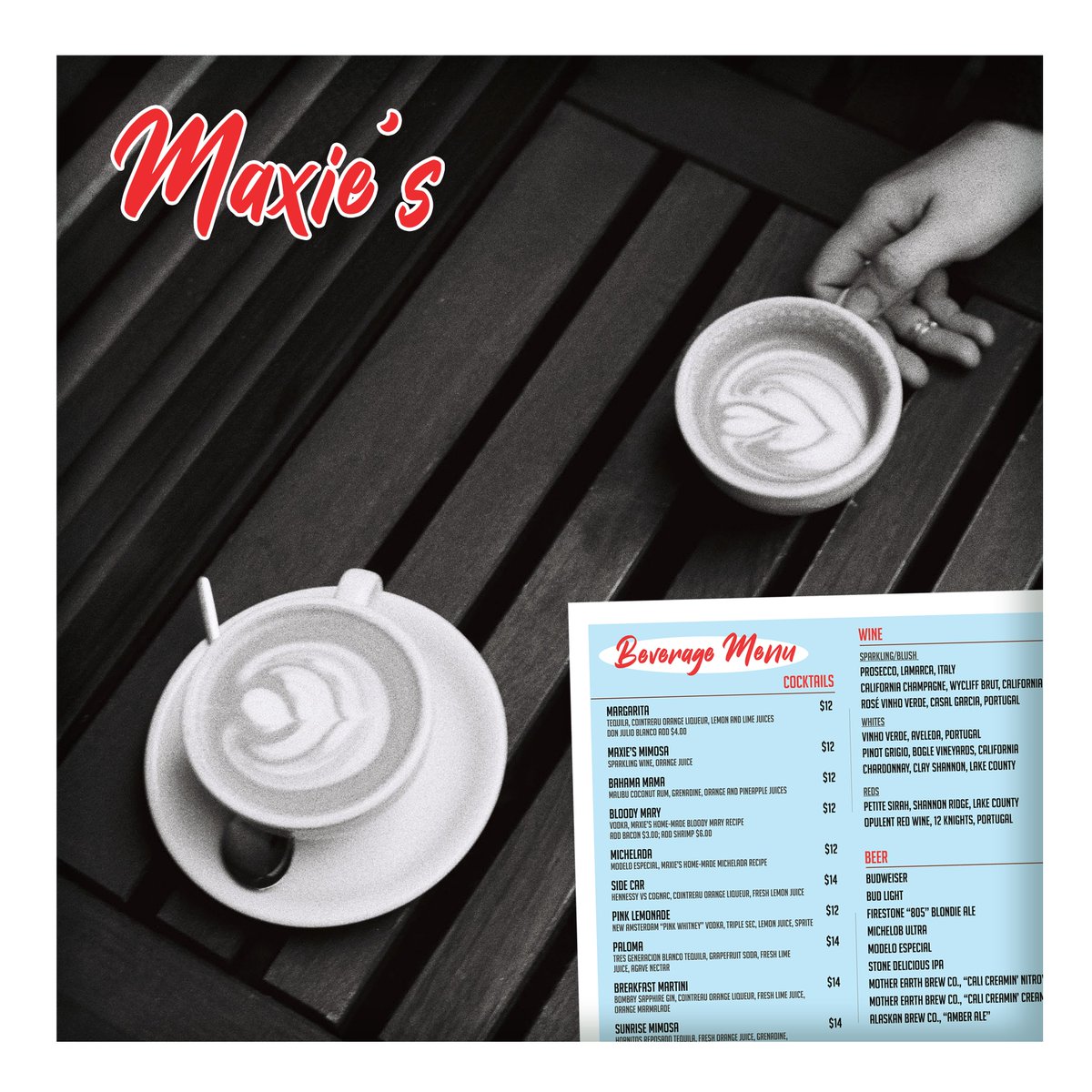 MaxiesLV's tweet photo. Maxie's updated Beverage Menu is now available online 😍 Come check out our newly offered beverage items in the categories of beer, cocktails, hard seltzers, and wine!

View in detail at: https://t.co/wMhsGgeMWk ☕🍹🍸🍻🍷

#maxies #maxieslv #maxieslasvegas #lasvegas #thelinq https://t.co/LEb4mJPSBO