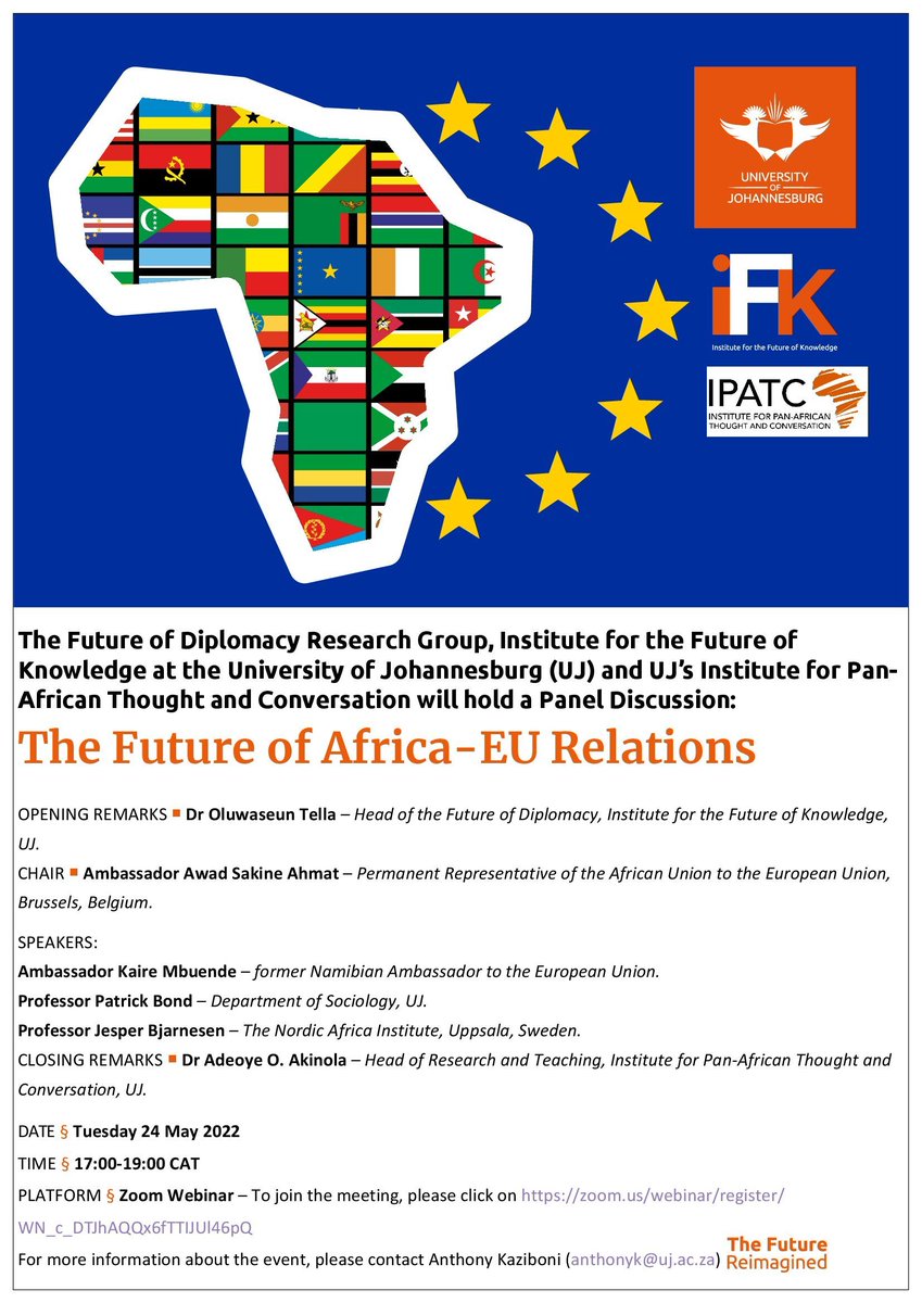 amutambara's tweet photo. The Future of Africa-EU Relations

Register at 

https://t.co/RAqxPXj6Vl. https://t.co/nvst2s2SIV