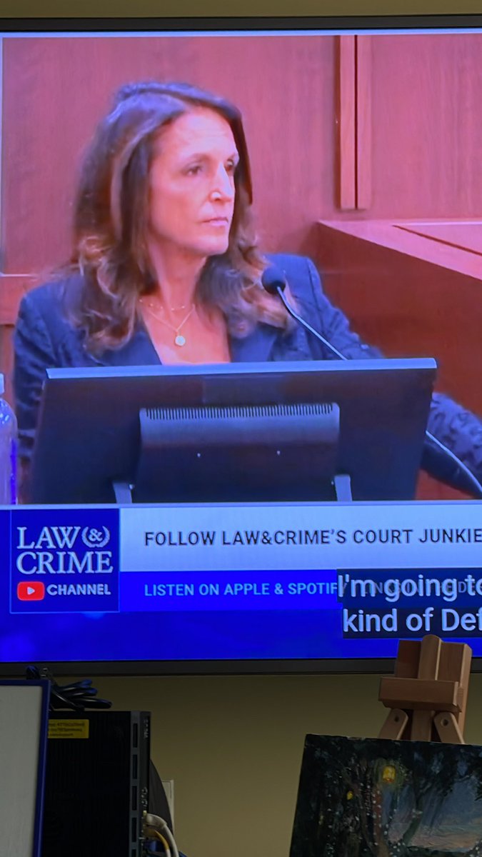 lovesblues's tweet photo. This woman is being asked what damage to #misheard did #johnnyDepp’s suit have on her Carreer? Forgetting entirely that he NEVER would have brought the suit if #misheard hadn’t violated the agreement in #divorcecourt not to #disparage. Which she violated with the op-ed. https://t.co/e94F4kL5HN