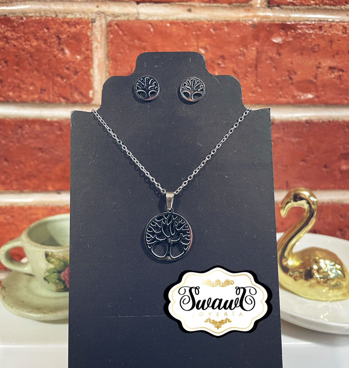 JoyeriaSwaws's tweet photo. 🌳 Árbol de la Vida 
Acero Inoxidable ✨
$120✨
Modelo (AC-537) https://t.co/ZVBo8VzWEq