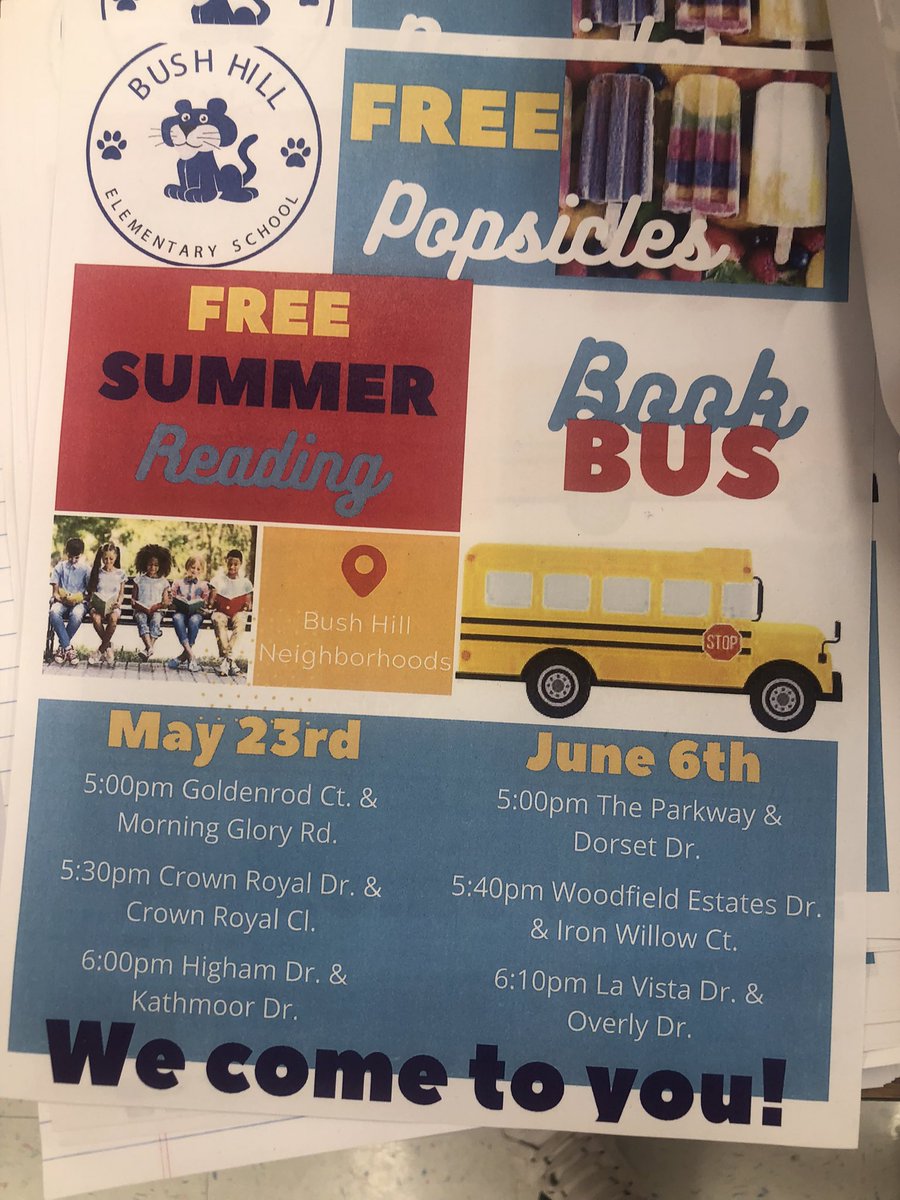 BushHillPE's tweet photo. The book bus is coming @bushhilles https://t.co/pjrvBSTgmB