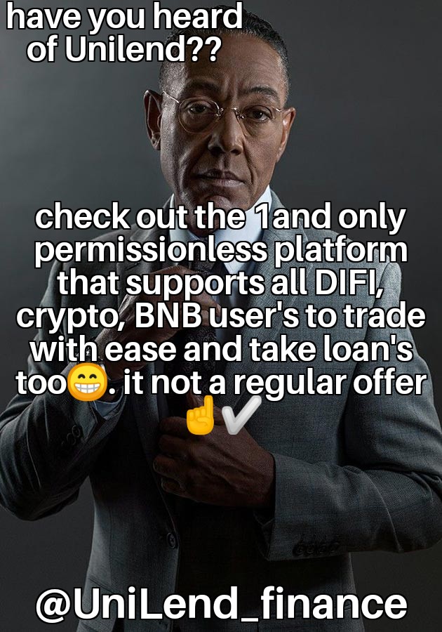 jerryhillton's tweet photo. @cryptoskullx @UniLend_Finance https://t.co/q9m9qTtDdd