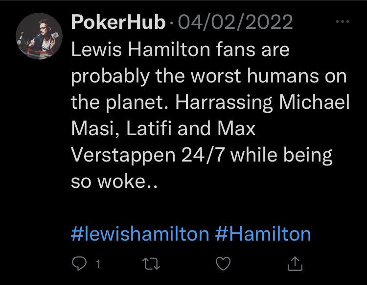 F1TWTLs's tweet photo. Talks about harassment , when he’s always harassing Lewis and fans
Uses homosexuality as an insult 
This orange army member is a complete hypocrite, and is generally a gross person https://t.co/70MCAAbeFi