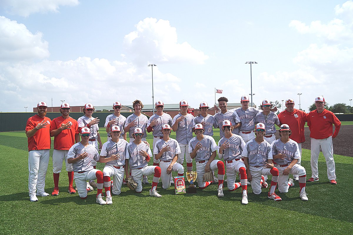 Next goal set - let's go!

Next round:
Regional Semifinals vs Carthage 
Game 1- Thursday at 7:00
Game 2 Saturday at 5:00
Game 3- 30 minutes after if needed

All games at Lamar University in Beaumont <a href="/BellvilleBsbl/">Bellville Baseball</a> <a href="/BellvilleSports/">BellvilleSports.com</a> <a href="/UOzarks/">Univ. of the Ozarks</a>