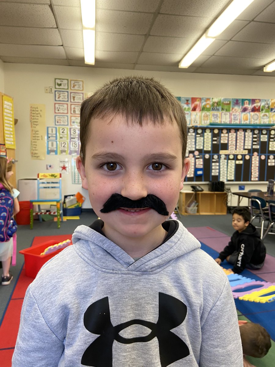 FCPS_JenTrueK's tweet photo. It is Mm-mustache day! ##NMWRoars https://t.co/oiAS5q1V2Y