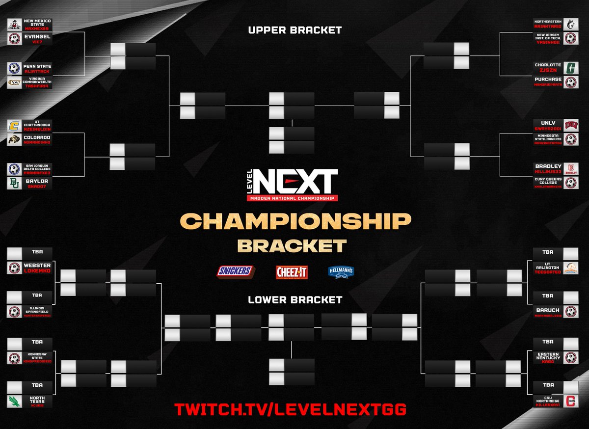 LevelNextGG's tweet photo. Welcome to the Championship 🤝

Over the next week, we will be crowning the Champion of the LevelNext FIFA 22 College National Championship!

Be sure to tune in May 24, 25, and 28th at 6pm ET on https://t.co/IZvHbacBGx https://t.co/UPngyD0Ndy