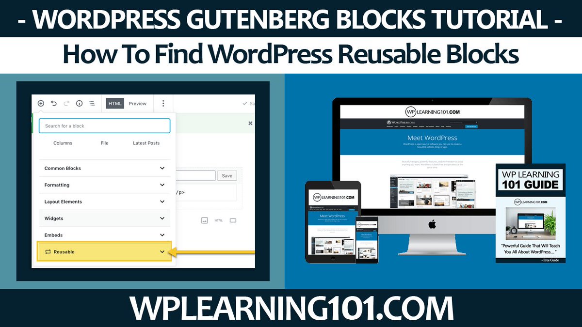 wpcontentdiscov's tweet image. How To Find WordPress Reusable Blocks (Step By Step Tutorial) youtu.be/BWm9dpJT9Oc via @YouTube #WordPressDevelopment #wordpresswebsite #WordPressBasics #wordpresshelp #wordpresstutorials #WordPressDevelopment #WordPressBeginnner #Blogs #WordPressGutenberg #GutenbergBlocks