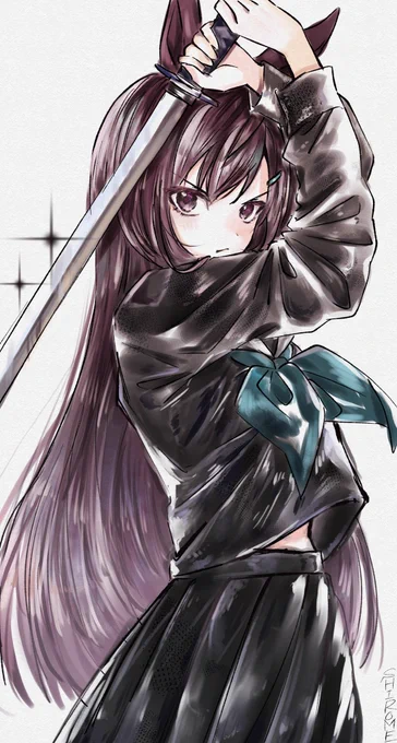 黒セーラー×日本刀
#ウマ娘 #メジロドーベル 