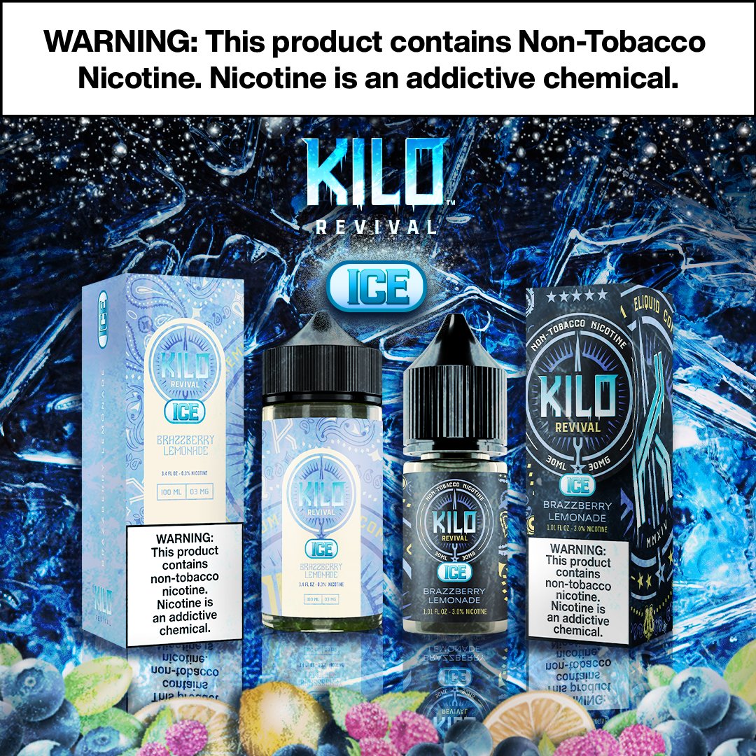🧊 Shop the Kilo Revival Ice Collection. It's all your favorite intense fruit flavors with chilling ice. Try out all 6 flavors in free-base and salt nic. 

ss1.us/a/EpzF425Y