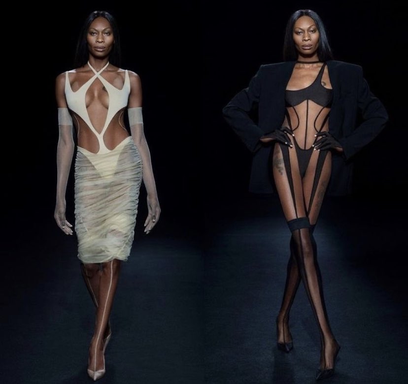 pradachurch's tweet photo. reminder that dominique jackson is and will always be the queen of mugler https://t.co/IrNOpjaZPE