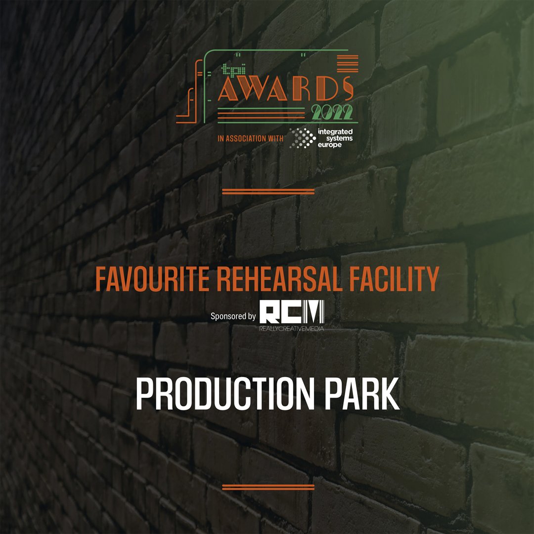 tpimagazine's tweet photo. .@ProductionPark_ wins Favourite Rehearsal Facility, sponsored by #ReallyCreativeMedia ✨ #TPiAwards https://t.co/uvTKYBFcIg