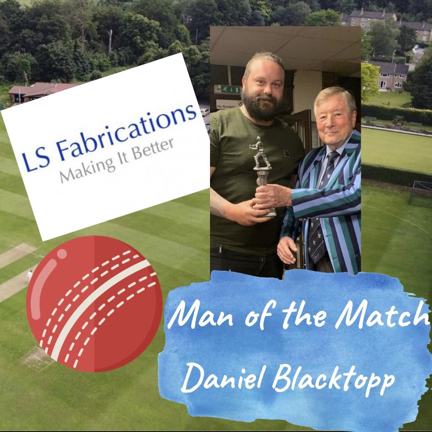 WelwynBees's tweet photo. This weeks LS Fabrications man of the Match goes to our very own skipper @DJBlacktopp playing a strong hand bringing @welwynbees to victory with his 58 not out! 🏏🐝 https://t.co/MPh4KozUUc