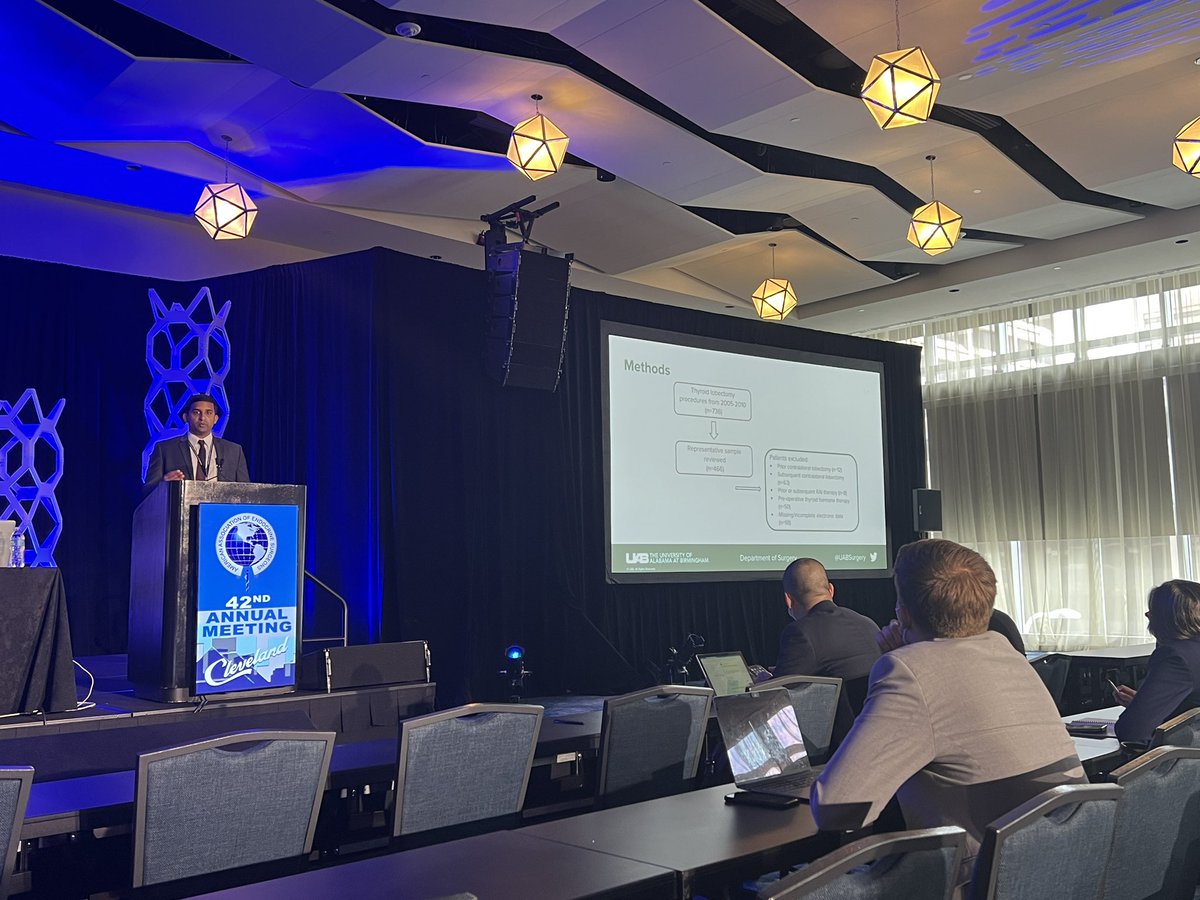 Kim Ramonell (@kimramonell) on Twitter photo Excellent presentation by <a href="/PeterAbraham92/">Peter Abraham</a>! 47% of lobectomies req. thyroid hormone replacement therapy post-op; 25% of which weren’t initiated until >2 yrs after surgery. Essential part of the pre- and post-op convo and surveillance! <a href="/TheAAES/">American Association of Endocrine Surgeons</a> <a href="/AmThyroidAssn/">American Thyroid Association</a> Excellent presentation by <a href="/PeterAbraham92/">Peter Abraham</a>! 47% of lobectomies req. thyroid hormone replacement therapy post-op; 25% of which weren’t initiated until >2 yrs after surgery. Essential part of the pre- and post-op convo and surveillance! <a href="/TheAAES/">American Association of Endocrine Surgeons</a> <a href="/AmThyroidAssn/">American Thyroid Association</a>