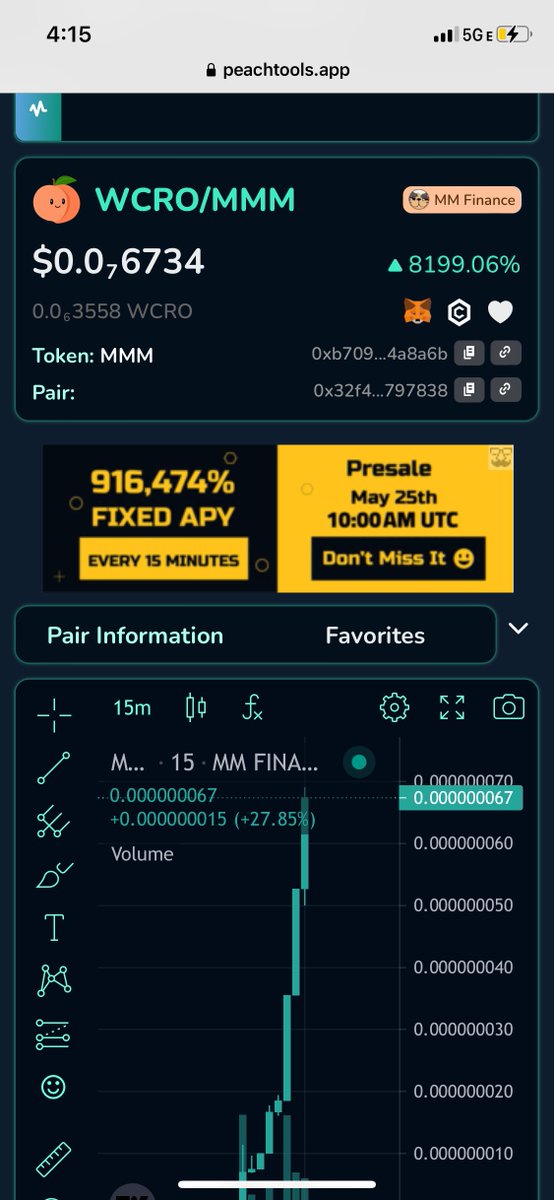 peachtools's tweet photo. #makememad is up over 8000 % in just 1 Hour! Never a a bad idea to have #MMF rewards. #makememad is up over 8000 % in just 1 Hour! https://t.co/92UsUDItGQ https://t.co/piHnTtnkp3