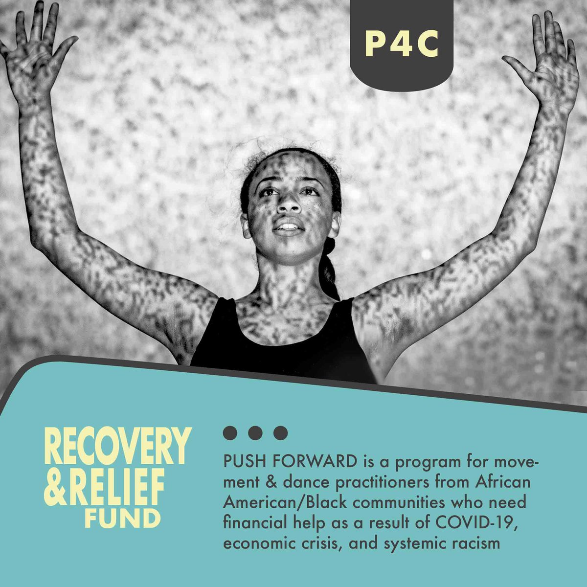 pushdance's tweet photo. 1 week to go!
Apply here: https://t.co/9XbTVLrVch
.
.
.
“An artist's duty is to reflect the times,”
- Nina Simone
.
.
.
#p4c #relieffund #pushdance https://t.co/wDvXCIb6ym